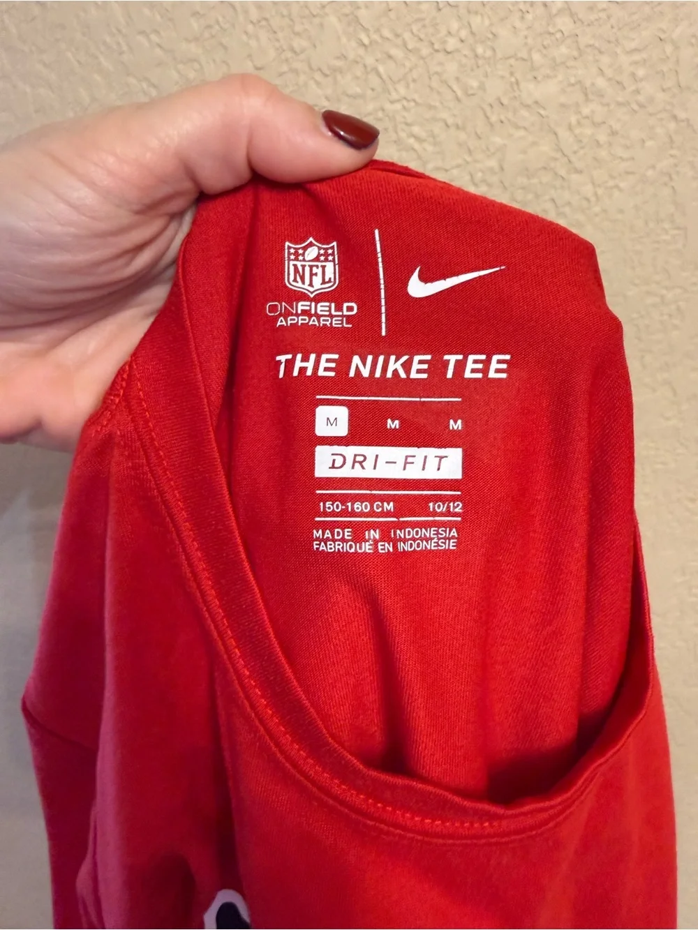 Kids Nike Red Dri-FIT NFL KC Chiefs Tee
